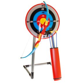   Zestaw łucznika dla dzieci 3+ Łuk + Tarcza na stojaku + Strzały z przyssawkami + Kołczan