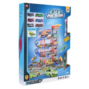 MEGA Wielopoziomowy Parking z Matą + Akcesoria