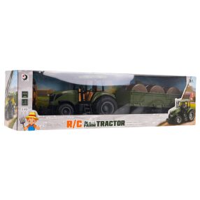 Traktor z Przyczepą Zielony R/C