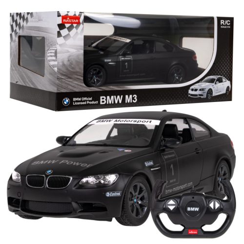 RASTAR 1:14 BMW M3 - Schwarzer ferngesteuerter Kleinwagen 