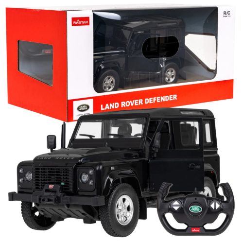 RASTAR Land Rover Defender - Schwarzes ferngesteuertes Auto 