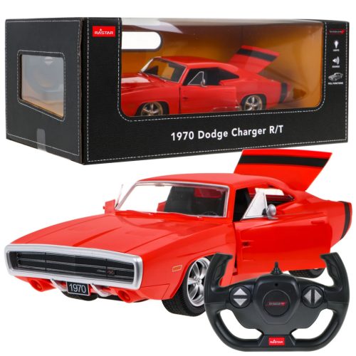 RASTAR R/C 1:16 1970 Dodge Charger RT - Grünes ferngesteuertes Auto 