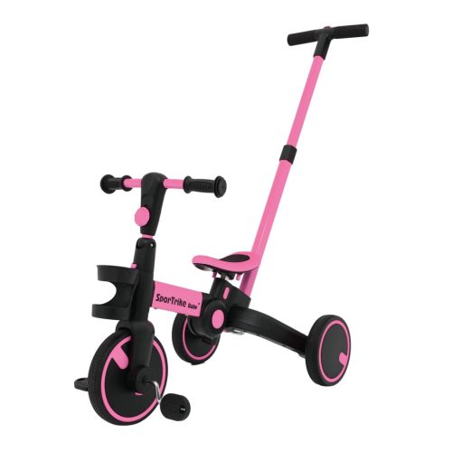 Happy Bike Dreirad 3in1 - Rosa/Schwarz