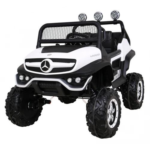 Mercedes UNIMOG , 2 Passagiere, 4x4 140W - elektrischer Lieferwagen - Weiß