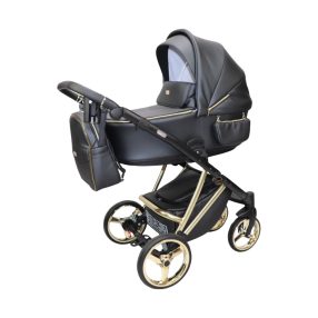 Sojan CAVAX kinderwagen 3in1 - Schwarz (goldrahmen)
