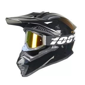   Cross Bukósisak+Szemüveg elektromos rollerhez - Bright Black