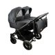 Adbor Duo Lux Zwillingskinderwagen 3in1 - schwarz