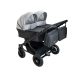Adbor Duo Lux Zwillingskinderwagen 3in1 - grau