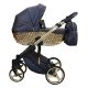 Sojan HAPPY kinderwagen 3in1 - Dunkelblau (schwarz-goldrahmen)