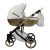 Sojan HAPPY kinderwagen 3in1 - Weiß (schwarz-goldrahmen)