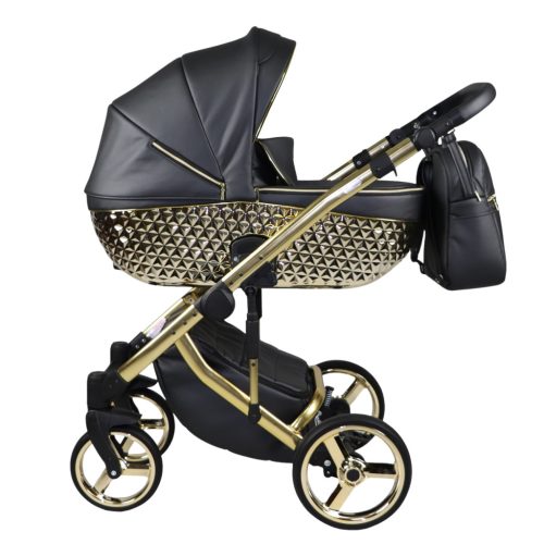 Sojan HAPPY kinderwagen 3in1 - Schwarz (goldrahmen)