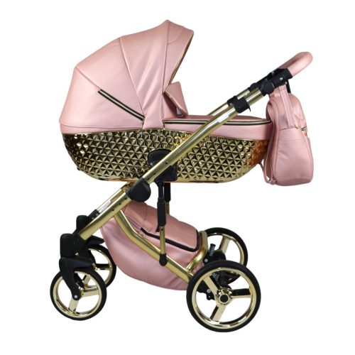 Sojan HAPPY kinderwagen 3in1 - Rosa (goldrahmen)