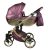 Sojan HAPPY kinderwagen 3in1 - burgunderrot (goldrahmen)