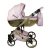 Sojan HAPPY kinderwagen 3in1 - Pulver (goldrahmen. extra rad)