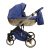 Sojan HAPPY kinderwagen 3in1 - Metallic-Blau (schwarz-goldrahmen)