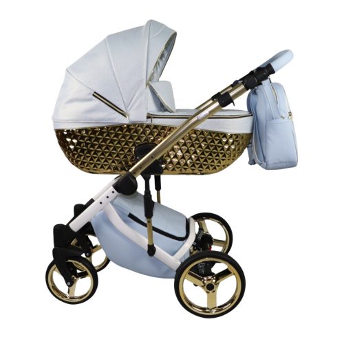 Sojan HAPPY kinderwagen 3in1 - Eis (weiß-goldrahmen)