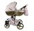 Sojan HAPPY kinderwagen 3in1 - Perle (weiß-goldrahmen)