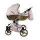 Sojan HAPPY kinderwagen 3in1 - Perle (weiß-goldrahmen)