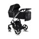 iBebe iSTOP multifunktionaler Kinderwagen - Chrom/Schwarz textil