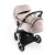iBebe iSTOP multifunktionaler Kinderwagen - Chrom/Rosa