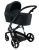 iBebe iSTOP multifunktionaler Kinderwagen - Gloss/Schwarz textil