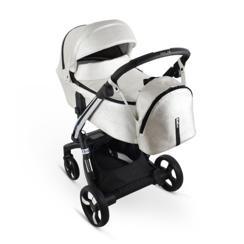 iBebe iSTOPmultifunktionaler Kinderwagen- Chrom/Silber glänzend