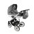 Adbor Ottis White kinderwagen 3in1 - grau mit schwarz
