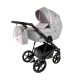 Adbor OX-V kinderwagen 3in1 - hellgrau mit rosa