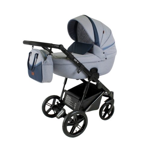 Adbor OX-V kinderwagen 3in1 - hellblau mit blau