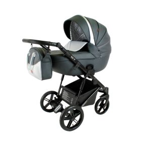 Adbor OX-V kinderwagen 3in1 - schwarz mit weiß