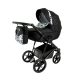 Adbor OX-V kinderwagen 3in1 - schwarz mit hellem Muster