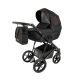 Adbor OX-V kinderwagen 3in1 - schwarz mit rotem Streifen