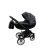 Adbor OX-V 3d kinderwagen 3in1 - schwarz mit silbernem Rahmen