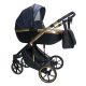 Sojan Xsara kinderwagen 3in1 - Dunkelblau (schwarz-goldrahmen)