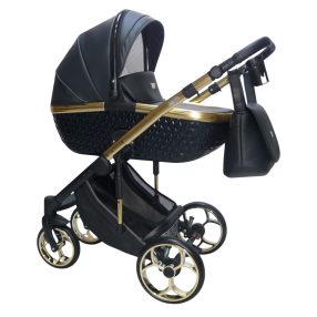   Sojan Xsara kinderwagen 3in1 - Komplett Schwarz (schwarz-goldrahmen)