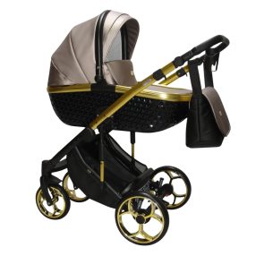  Sojan XSARA kinderwagen 3in1 - Rauchgrau (schwarz-goldrahmen)