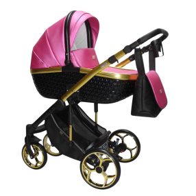 Sojan XSARA kinderwagen 3in1 - Metallic-Pink mit schwarz