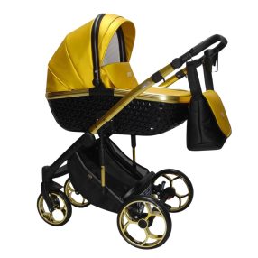 Sojan XSARA kinderwagen 3in1 - Gelb (schwarz-goldrahmen)