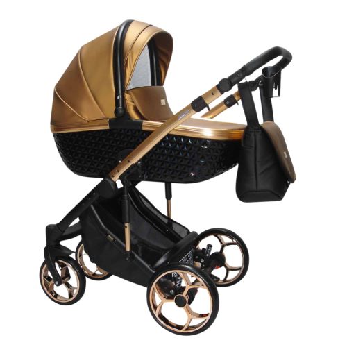 Sojan XSARA kinderwagen 3in1 - Champagner-Bronze (schwarz-bronzerahmen)