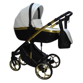 Sojan XSARA kinderwagen 3in1 - Weiß mit schwarz