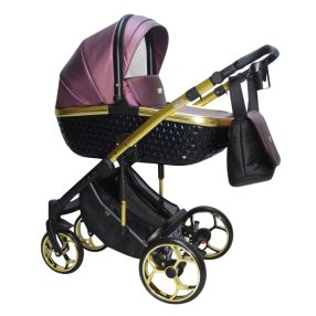 Sojan XSARA kinderwagen 3in1 - Lila (schwarz-goldrahmen)