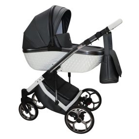 Sojan XSARA kinderwagen 3in1 - Schwarz (weiß-chromrahmen)