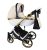 Sojan XSARA kinderwagen 3in1 - Creme (weiß-goldrahmen)