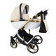 Sojan XSARA kinderwagen 3in1 - Creme (weiß-goldrahmen)