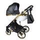 Sojan XSARA kinderwagen 3in1 - Schwarz (schwarz-goldrahmen)