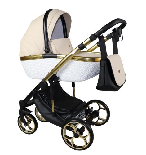 Sojan XSARA kinderwagen 3in1 - Creme (schwarz-goldrahmen)