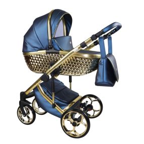 Sojan XSARA kinderwagen 3in1 - Metallic-Blau mit gold