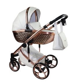 Sojan XSARA kinderwagen 3in1 - Weiß mit Kupfer