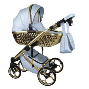 Sojan XSARA kinderwagen 3in1 - Hellblau mit gold